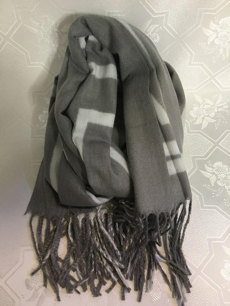 Палантин Pashmina серый